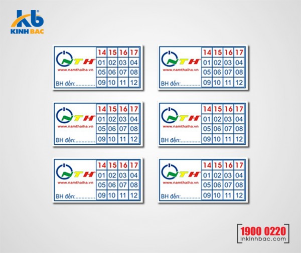 In tem bảo hành - in tem decal vỡ chất lượng - giá rẻ