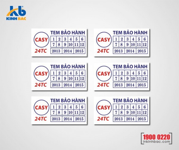 In tem bảo hành - in tem decal vỡ chất lượng - giá rẻ